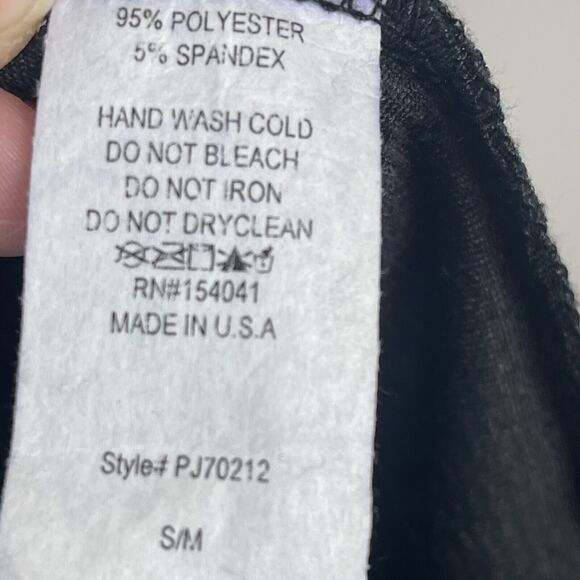 P Cill Womens Open Front Cardigan S/M Black Soft Ribbed Minimalist Lounge Travel - Picture 5 of 11